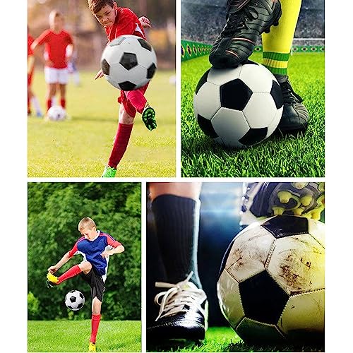 6-Pack Christian Charity Donation Soccer Balls with Pump, Sizes 5/4/3, Deflated Bulk Set for Samaritan's Purse Operation Christmas - size: Size 3