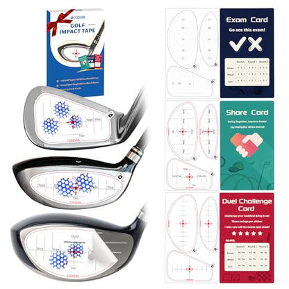 No-Residue Golf Impact Tape – 2026 Innovative High-Resolution Strike Stickers – Instant Swing Feedback, Fun & Effective Practice, Training Gift for Beginners & Pros - style: 150PC-Right-Handed Stickers