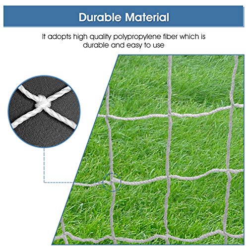 Greensen Youth Soccer Goal Set Sports Soccer Goal Set Sports Soccer Goal Net, Football Replacement Goal Post Netting Full Size for Lacrosse and Soccer - size: 12X6FT