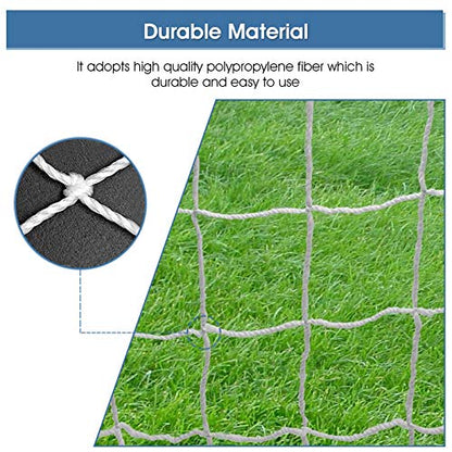 Greensen Youth Soccer Goal Set Sports Soccer Goal Set Sports Soccer Goal Net, Football Replacement Goal Post Netting Full Size for Lacrosse and Soccer - size: 12X6FT