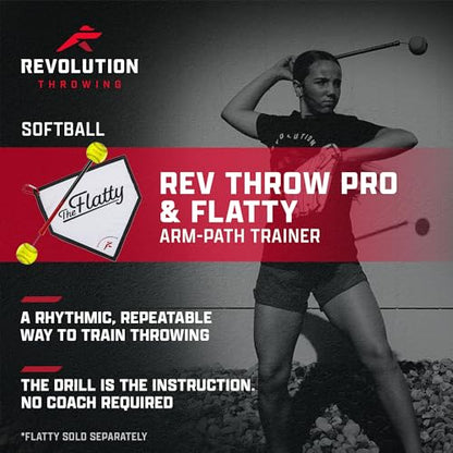The Rev Pro Pitchers Pack - Rev Pro & The Flatty - Throwing & Pitching Trainer for Softball, Baseball, Waterpolo and Shoulder Warm-ups - size: Rev Pro, style: Softball