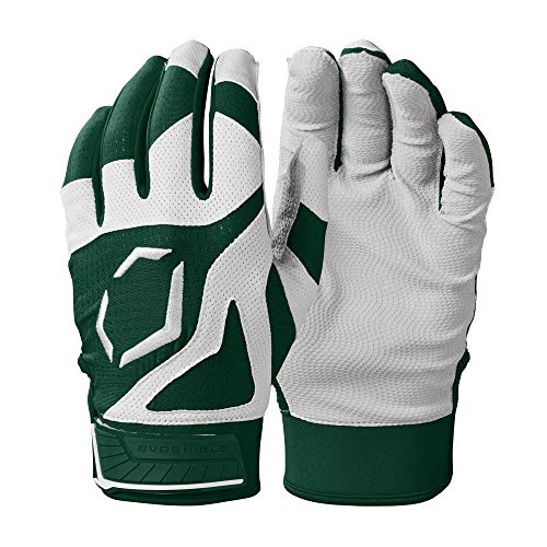 EvoShield SRZ-1™ Batting Gloves - Adult and Youth Sizes - color: Dark Green, size: Small, style: Adult
