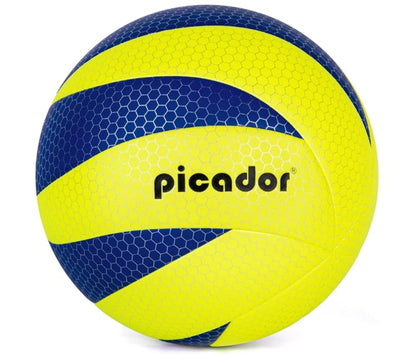 MERKAPA Soft PU Volleyball Size 5 – Official 8″ Youth Beginner Ball – Indoor Outdoor Beach & Pool – Bright Yellow Blue – Durable & Arm-Safe