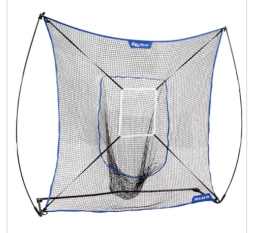 7x7 Baseball Training Net- Heavy Duty Pitching & Hitting Practice net for Baseball and Softball, 7ft x 7ft Strike Zone with Carry Bag- Backyard, Batting Cages, Team Drills, Solo Training