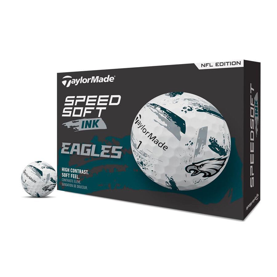 TaylorMade Golf Speed Soft Ink NFL Golf Balls