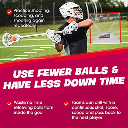 Lax Dog Lacrosse Goal Ball Return/Retriever Insert for Lacrosse Goals by Goal Sports Innovation, A Lacrosse rebounder for Shooting Training Practice