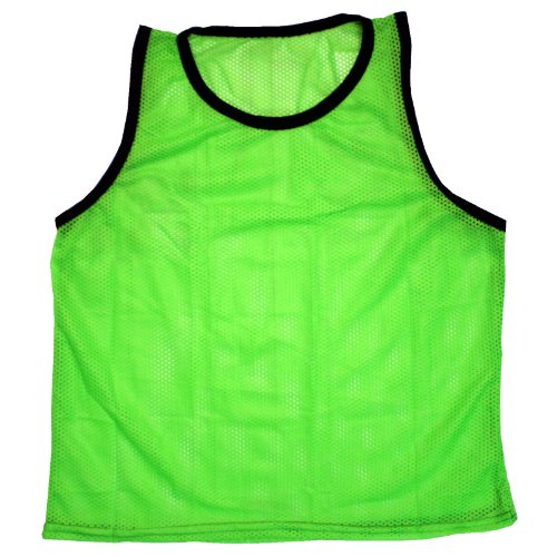 BlueDot Trading Adult & Youth Scrimmage Training Vests for Soccer, Basketball & More – Available in 1, 6, 12, 24 Packs - color: Green, style: Youth 1 Pack