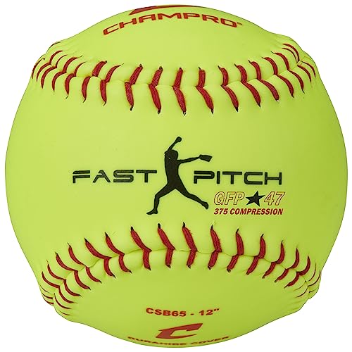 Champro Recreational Fast Pitch Softballs with Durahide Cover 12 PK - size: 12"