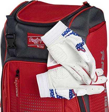 Rawlings | FRANCHISE Backpack Equipment Bag | Baseball/Softball | Rec/Travel | Multiple Styles - color: Scarlet Red