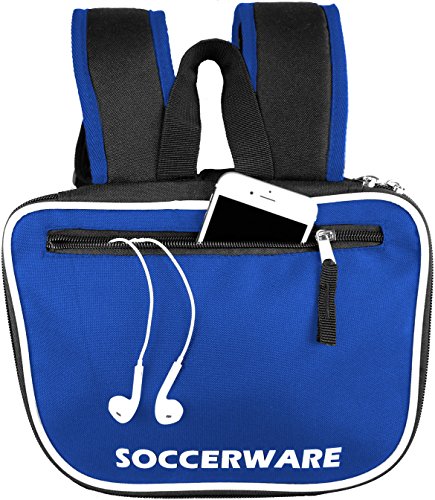 Soccer Backpack with Ball Holder Compartment - for Boys & Girls | Bag Fits All Soccer Equipment & Gym Gear (Black) - color: Blue