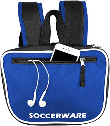 Soccer Backpack with Ball Holder Compartment - for Boys & Girls | Bag Fits All Soccer Equipment & Gym Gear (Black) - color: Blue