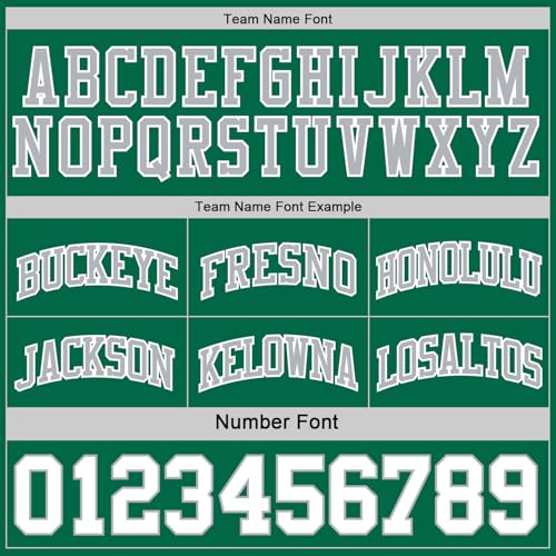 Custom Reversible Basketball Jerseys Men Youth, Personalized Sports Shirts Team Uniforms Printed Name Logo Number - color: Green and Grey