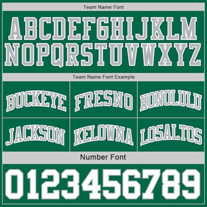 Custom Reversible Basketball Jerseys Men Youth, Personalized Sports Shirts Team Uniforms Printed Name Logo Number - color: Green and Grey