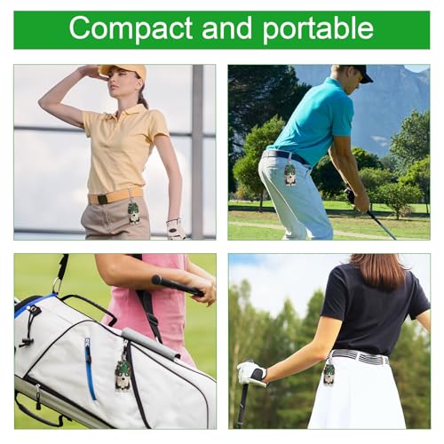 Penitue Caddie Golf Tee Holder, Including 8 Golf Ball Tees Creative Cute Cat Holder Set for Women Men Golfers Attaching to Backpack Shoulder Bag Belt