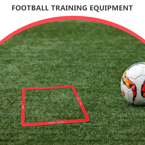 6pcs Square Agility Rings, Footwork Speed Training Rings Soccer Training Equipment for Agility Workout