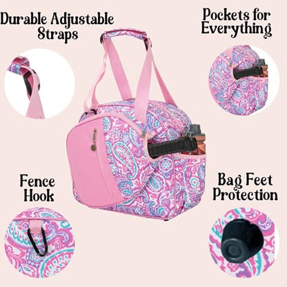 Pickleball Bag – Durable 600D Oxford Nylon, Fits 2 Paddles, Shoes, Water Bottles – Lightweight Pickleball Backpack with 3 Pockets & Smooth Zippers for Men & Women