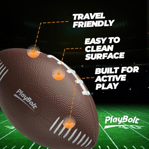 7.25" Mini Foam Football for Kids & Toddlers - Easy Grip Small Youth Sports Ball - Soft Foam Footballs for Little Hands Sports Play - Toy Gifts for Boys & Girls
