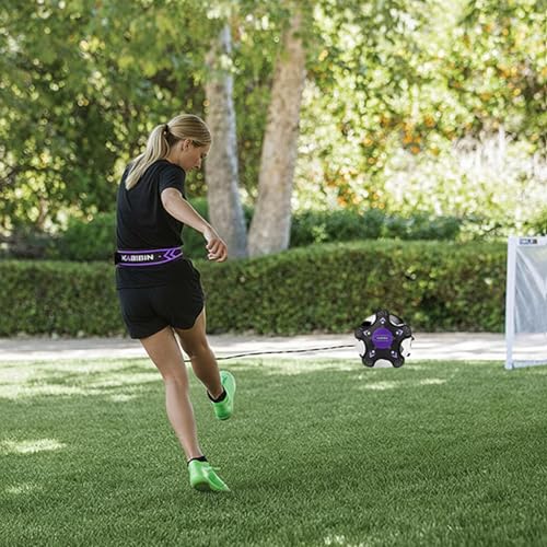 Soccer Ball/Volleyball Training Equipment, Solo Soccer Kick Trainer for Kids Adults, Soccer Practice Aid Bungee Waist Belt