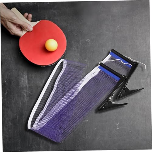 LIOOBO Table Tennis Net Mesh Set Lightweight Rack for Serving Easy to Install Remove for Backyard Indoor Games