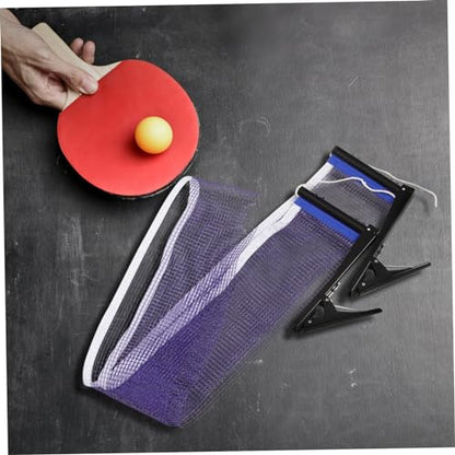 LIOOBO Table Tennis Net Mesh Set Lightweight Rack for Serving Easy to Install Remove for Backyard Indoor Games