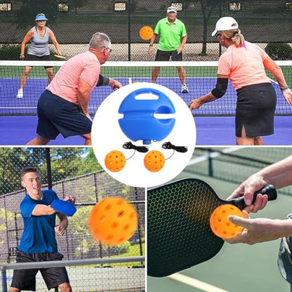 Match Buddy Pickleball Trainer,MatchBuddy Pickleball Training, Pickle Ball Rebound Practice Ball with String, Tennis Training Tool, Pickleball Equipment (Orange+2balls)