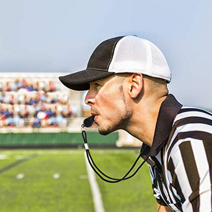 Whistle, 2 Packs Plastic Sports Whistles with Lanyard, Loud Crisp Sound Whistle Ideal for Coaches, Referees, and Officials - color: With Mouth Grip
