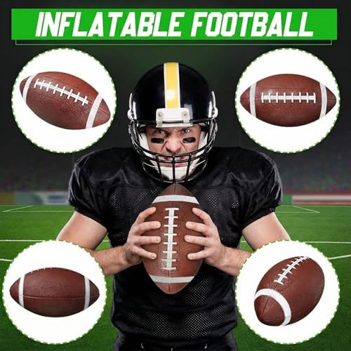 Chivao 6 Pieces Mini Football Inflatable Playground Balls for Kids Junior Outdoor Indoor Family Games Football Lovers Gifts Birthday Favors