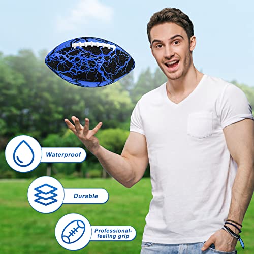 Jasonwell Waterproof Football Pool Toys - Strong Grip Soft Football for All-Weather Play Pool Games Beach Toys Water Footballs Outdoor Sports Toy Christmas Birthday Gifts for Kids Boys Teens Adults