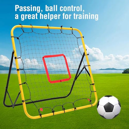 Baseball Softball Rebounder Net, 3.3×3.3FT Pitching & Fielding Training Net with Target, Adjustable Height, Alloy Steel Frame, Quick Setup for Baseball/Softball Practice