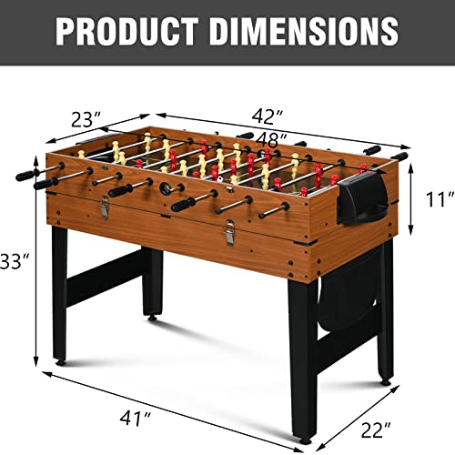7-in-1 Multi Game Table, Full Size Combo Arcade Table Set, Combination Games Table for Family, Adults with Hockey, Pool, Foosball, Ping Pong, Shuffleboard, Chess and Backgammon