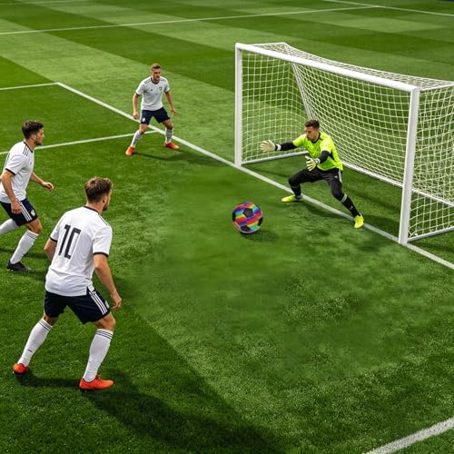 Soccer Ball Size 5 Training PVC Football, Lightweight Practice Soccer Ball for Kids Youth Adults, for Indoor Outdoor Soccer Training Backyard Team Play Daily Use