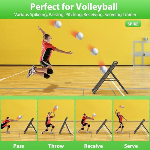 Volleyball Baseball Rebounder Net, Metal Frame & High-Tension PE Net, Lacrosse Bounce Back PracticeTraining Equipment, Adjustable Softball Pitchback Net, Perfect for Improving Balls Training Skills