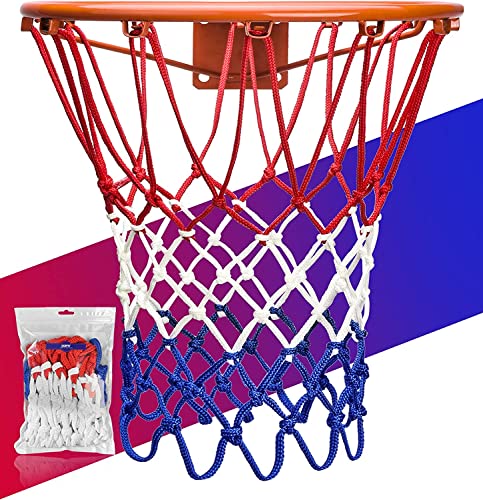 Basketball Hoop Net Heavy Duty - 5 Colors - Standard Indoor or Outdoor Rims - Professional Grade - Popular Team Colors