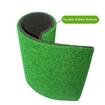 Golf Hitting Mat -32 x 20 inch Artificial Turf, SBR Foam Bottom with Rubber Tee for Swing Practice, which is an Indoor-Outdoor Chipping mat