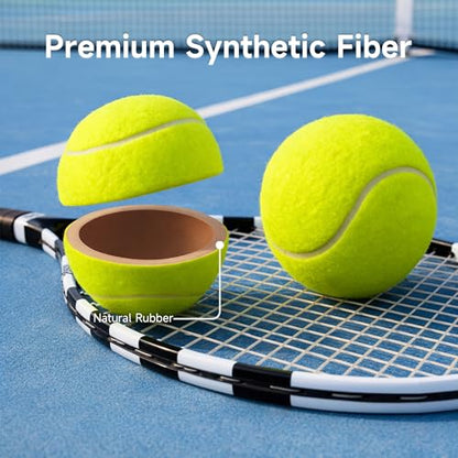 Tennis Balls, 4 Pack Training Tennis Balls – Practice Balls for Beginners & Playing Balls for Dogs - color: Yellow