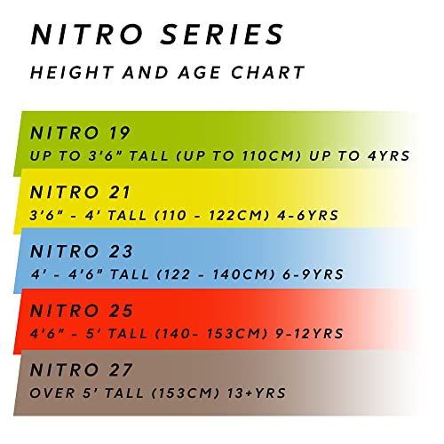Dunlop Sports Nitro Junior Tennis Racket, 25" Length, White/Red/Black