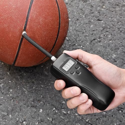 Alomejor Electric Ball Pump ABS Portable Automatic Air Pump 600mAh 15 PSI Fast Ball Inflator for Basketball Football Volleyball Soccer Players Indoor Outdoor Use