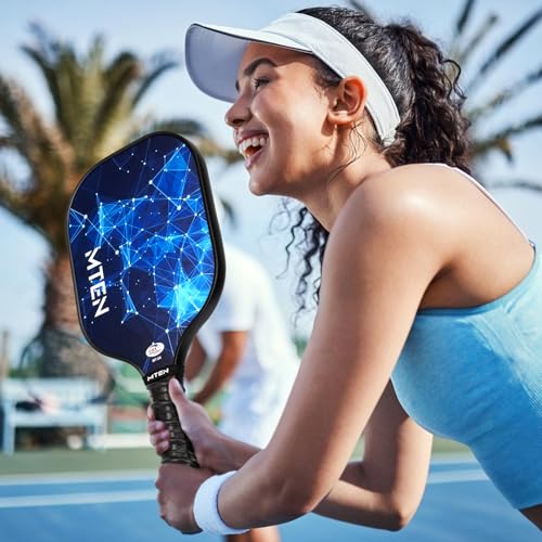 Pickleball Paddles Set of 2 or 4, or Single Paddle – USAPA Approved Fiberglass Surface Pickleball Rackets Set for Men & Women - color: Blue*1