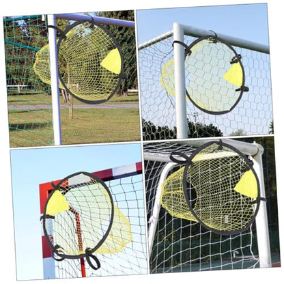 2pcs Youth Soccer Goal Target Net for Indoor and Backyard Training Portable Kicking Practice Net for Shooting Accuracy Football Training Equipment