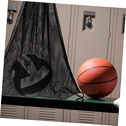 Toddmomy Mesh Bag Portable Sports Duffle Bag Draw Sports Bag Basket Carrying Ball Net Bag Football Bags Gym