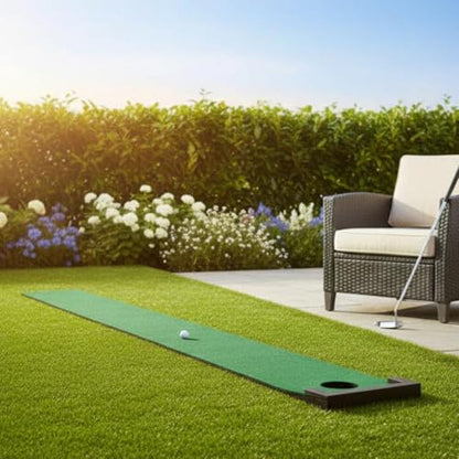 predolo Golf Putting Mat Non-Slip Putting Practice Mat Flannel Surface Athletic Gear for Golfers, Beginners, Home, Office, Outdoor