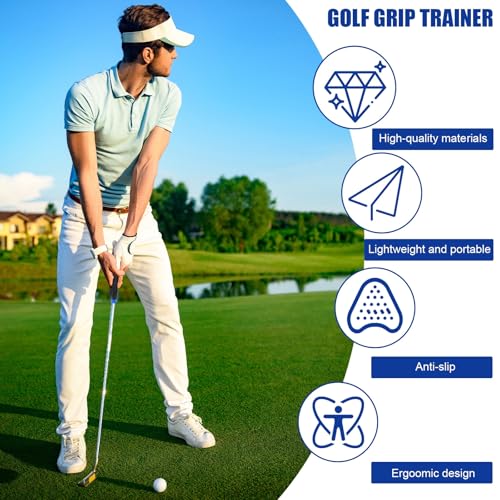 Golf Grip Trainer, Right Handed Golf Swing Trainer, Ensures Proper Posture & Tempo, Golf Training Aid for All Levels