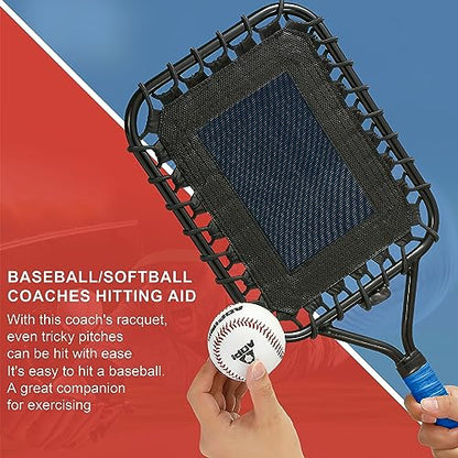 Baseball Racket for Fly Balls: Fungo Racket Baseball/Baseball Racket for Coaches and Parents to Help Players Practice Hitting Grounders and Pop Flies (New)