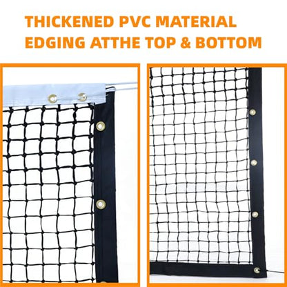 Professional Tennis Net with All Standard Outdoor Indoor Tennis Posts