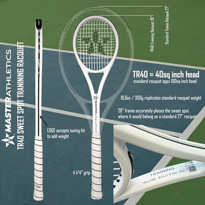 Master Athletics TR40 Tennis Training Racket - size: TR40