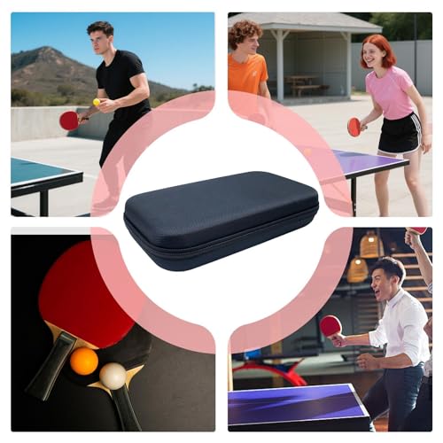 Table Tennis Paddle Storage Bag - Lightweight Dustproof Racket Pocket Case, Ball Holder Organizer, Protective Sports Gear Carry Pouch | Use Scenario For Gym Training Indoor Outdoor Sports Practice