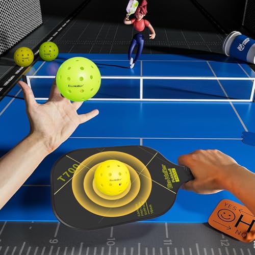 Outdoor 40-Hole Pickleball Balls – Durable, Wind-Stable Polymer for Recreational Play – High Visibility, 12-Pack - color: GREEN