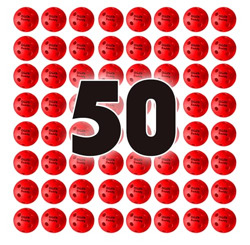 Fairfield Pickleball Ball, Crack-Resistant, 26 Hole Indoor Pickle Ball, High Visibility - size: 50 pack