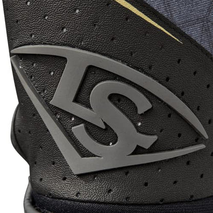 Louisville Slugger Youth Genuine 2.0 Batting Gloves - color: Black, size: Large