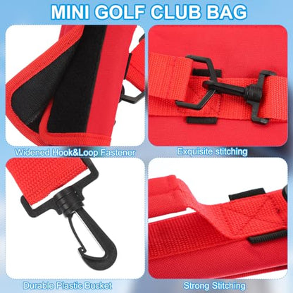 PATIKIL Lightweight Carry Bag, Mini Golf Club Bag with Adjustable Strap for Men Women Golfer Pouch Driving Range Carrier Course Training Practice Case - color: Grass Green